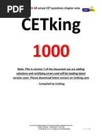 Cetking CET1000 Must Do 1000 Questions From Previous Years MBA MHCET Free Ebook