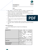 Resume of Sangeetha Radhakrishnan