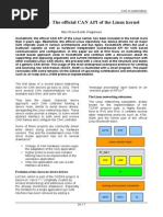 SocketCAN, The Official CAN API of The Linux Kernel