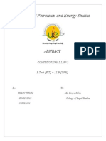 University of Petroleum and Energy Studies: Constitutional Law-2