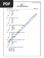 IABF Aptitude Test Sample Set 3