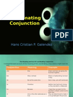 Coordinating Conjunction