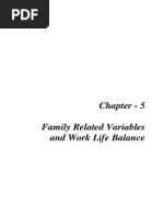 Chapter - 5 Family Related Variables and Work Life Balance