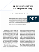 Relationship Between Anxiety and Addiction To A Depressant Drug