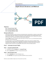 8.1.3.8 Packet Tracer - Investigate Unicast, Broadcast, and Multicast Traffic Instructions (Respuestas) PDF