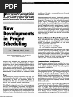 New Developments in Project Scheduling