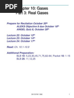 Lecture Real Gases PDF