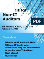 IT Audit For Non-IT Auditors: Ed Tobias, CISA, CIA, CFE