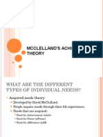 McClelland's Achievement Theory