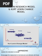 Action Research Model & Kurt Lewin Change Model