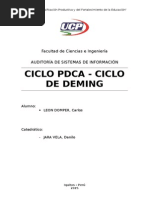 Ciclo PDCA - Deming