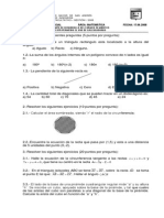 Tercer Examen Parcial Área Matemática Fecha 17.06.2008