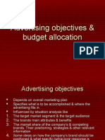 Ad Objectives & Budget Allcation