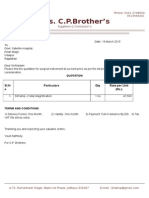 M/s. C.P.Brother's: SL.N o Particulars Qty Rate Per Unit (RS.)