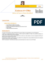 Liaison 6e-CM2, Autour de L'œuvre D'anne Brouillard, Fiche Pédagogique