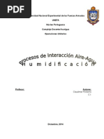 Humidificacion en Plantas y Carta Psicrometica