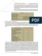 SNAP 2012 Analysis: 1. Logical Reasoning - 30 Questions