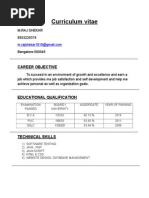 Curriculum Vitae: Career Objective