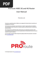 Proroute H685 3G and 4G Router User Guide PDF