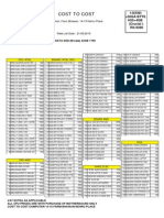 Pricelist - CostToCost