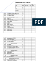 Listado de Items Del Proyecto de Edificacion