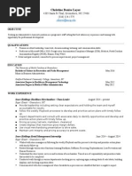 Christine Layer Resume 03 2015