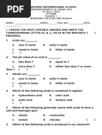 Worksheet Acids and Alkalis