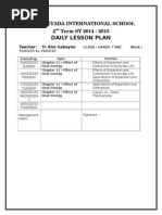 Daily Lesson Plan Week 7