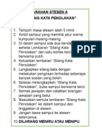 Contoh Arahan Permainan Stesen