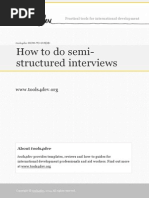 Semi Structured Interview