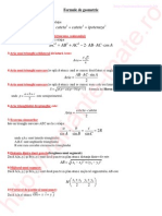 Formule Geometrie PDF