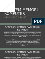 Evolusi Perkembangan Memori