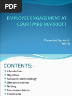 Sip PPT On Marriott Employee Engagement