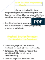 Graphical Solution of Linear Programming Models