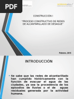 Proceso Constructivo de Redes de Alcantarillado de Desague