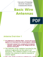 Basic Wire Antennas: University of Technology Electricity Department Communication Branch