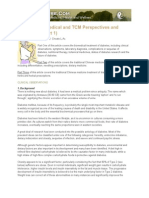 Diabetes Mellitus From Western and TCM Perspectives