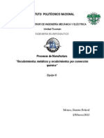 Recubrimientos Metálicos y Por Conversión Química