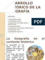 Desarrollo Histórico de La Geografía