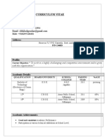 Curriculum Vitae: Abhilash Prashar