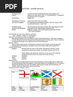 Britain - Country and People - Possible Questions: Territorial