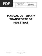 Manual de Toma de Muestra