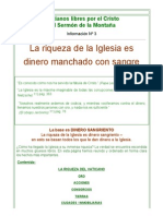 La Riqueza de La Iglesia Es Dinero Manchado Con Sangre