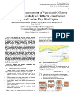 Risk Assessment of Ship Platform Colission