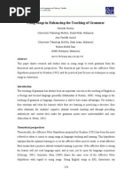 Using Songs in Enhancing The Teaching of Grammar: Doi:10.7575/aiac - Alls.v.2n.2p.118