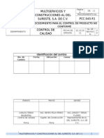 Procedimiento para Producto No Conforme