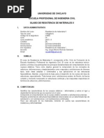 Resistencia de Materiales II Udch