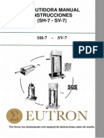 Embutidora Manual SV7 SH7 Eutron