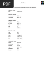 Ejemplo de Cálculo Del Diseño Agronómico para Aspersión PDF