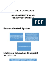 Tsl3123 Language Assessment Exam-Oriented System